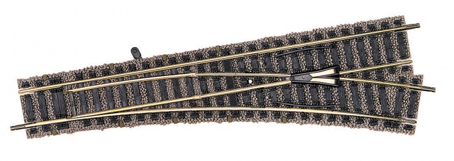 Standard right hand point, for manual operation. length: 200 mm.<br /><a href='images/pictures/Fleischmann/4483.jpg' target='_blank'>Full size image</a>